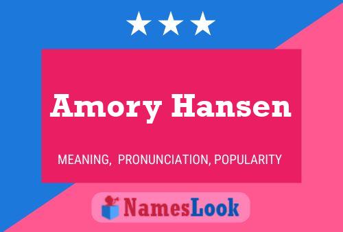 Amory Hansen 名字海报