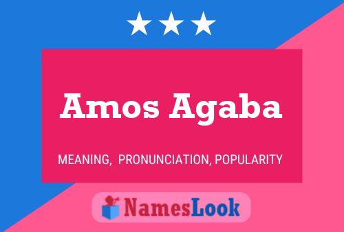 Amos Agaba 名字海报