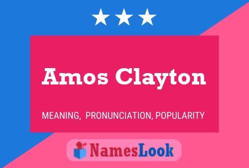 Amos Clayton 名字海报