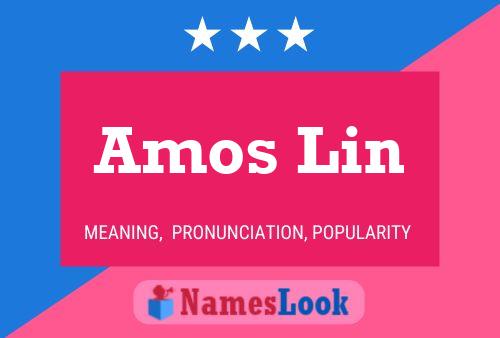 Amos Lin 名字海报