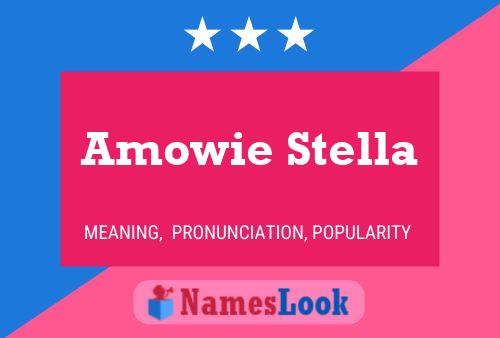 Amowie Stella 名字海报