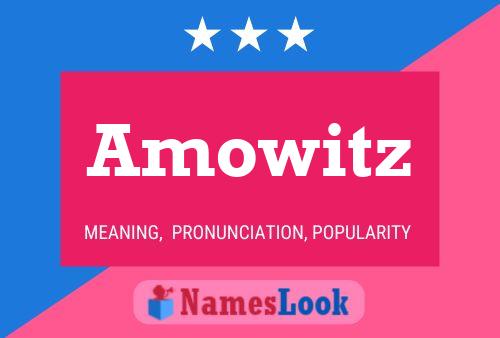 Amowitz 名字海报