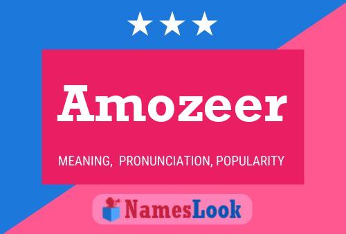 Amozeer 名字海报