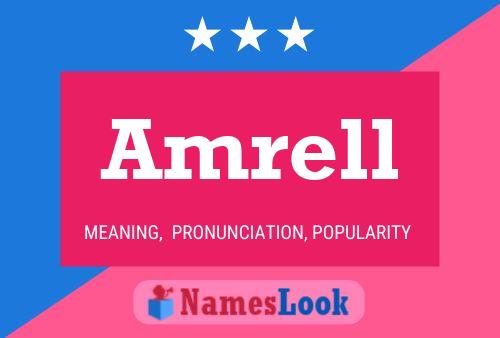 Amrell 名字海报