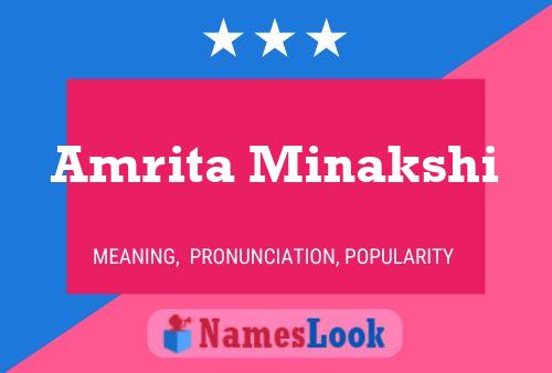 Amrita Minakshi 名字海报