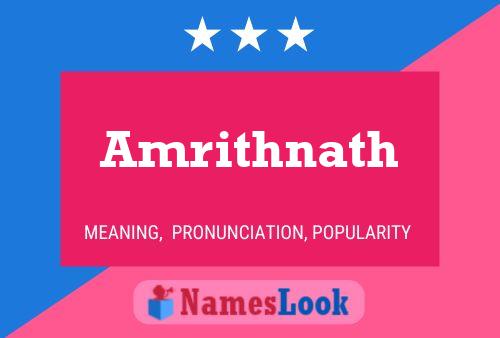 Amrithnath 名字海报