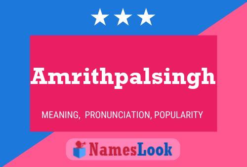 Amrithpalsingh 名字海报