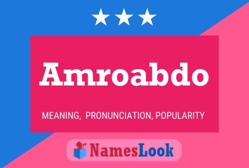 Amroabdo 名字海报