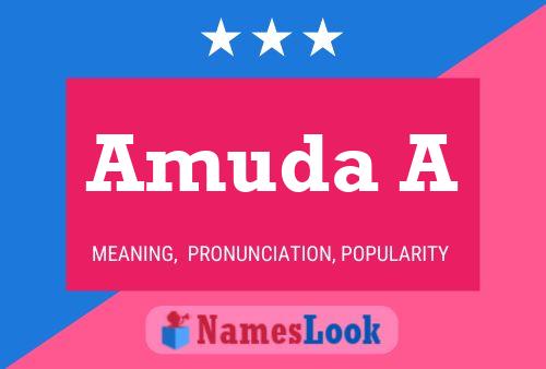 Amuda A 名字海报