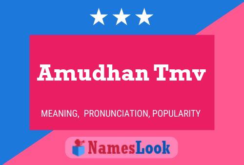 Amudhan Tmv 名字海报