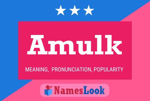 Amulk 名字海报