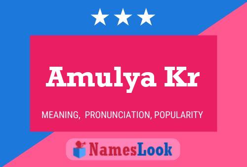 Amulya Kr 名字海报