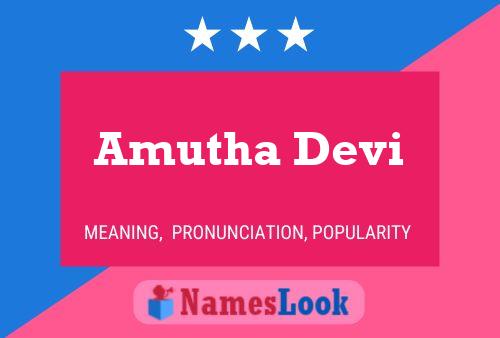 Amutha Devi 名字海报