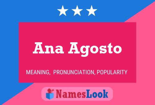 Ana Agosto 名字海报