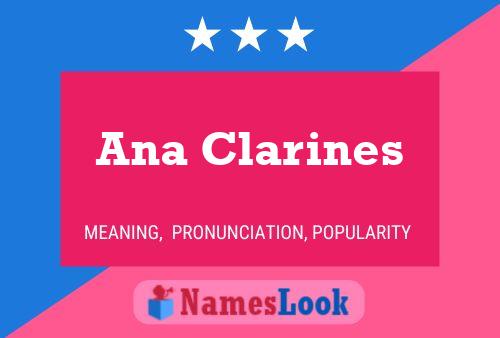 Ana Clarines 名字海报