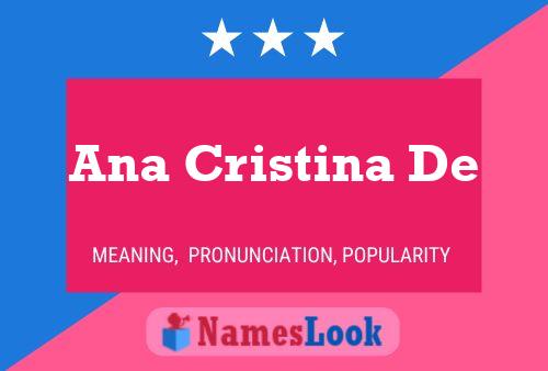 Ana Cristina De 名字海报