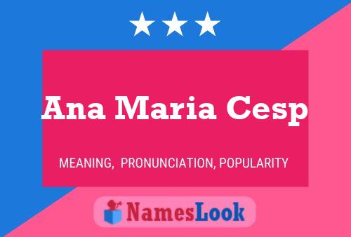 Ana Maria Cesp 名字海报