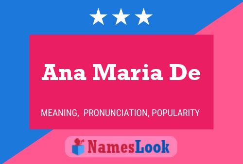 Ana Maria De 名字海报