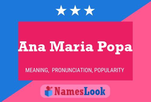 Ana Maria Popa 名字海报