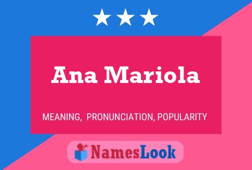 Ana Mariola 名字海报