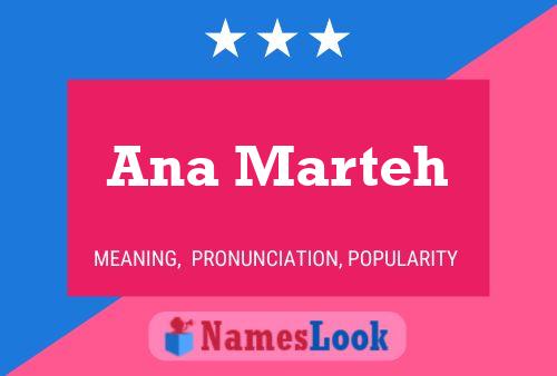 Ana Marteh 名字海报