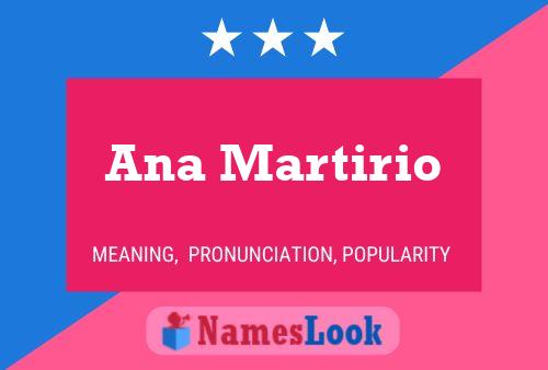 Ana Martirio 名字海报