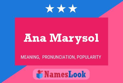 Ana Marysol 名字海报