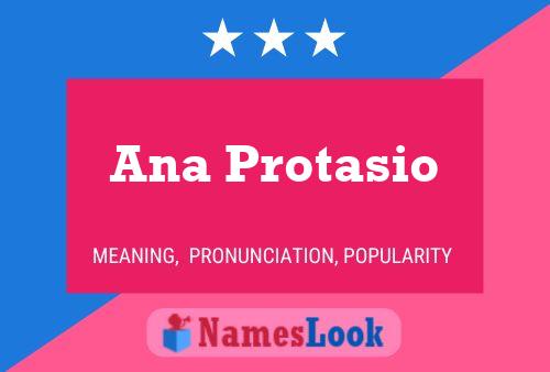 Ana Protasio 名字海报