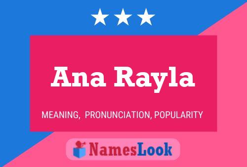 Ana Rayla 名字海报