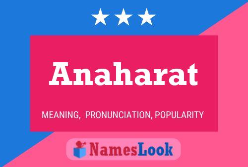 Anaharat 名字海报