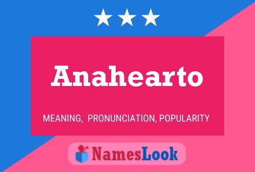 Anahearto 名字海报