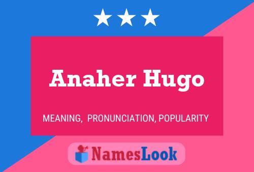 Anaher Hugo 名字海报