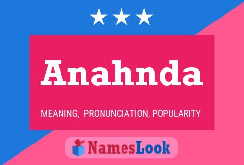 Anahnda 名字海报