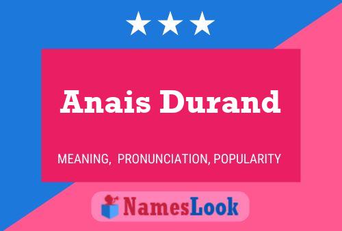 Anais Durand 名字海报