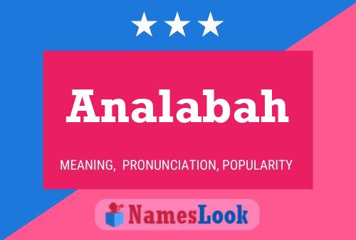 Analabah 名字海报