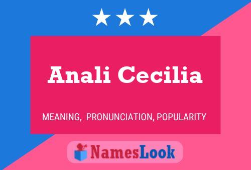 Anali Cecilia 名字海报