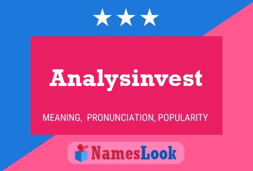 Analysinvest 名字海报