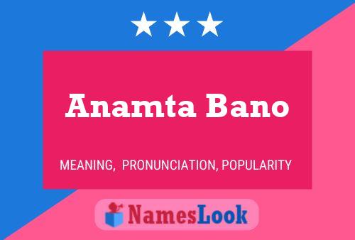 Anamta Bano 名字海报