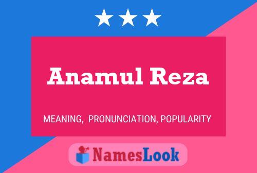 Anamul Reza 名字海报