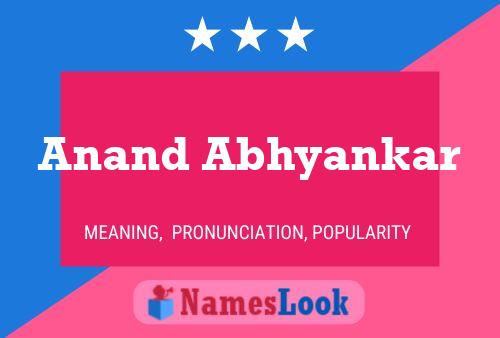 Anand Abhyankar 名字海报