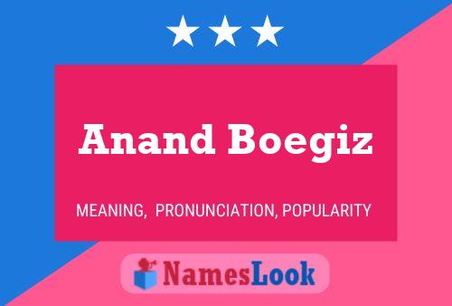 Anand Boegiz 名字海报