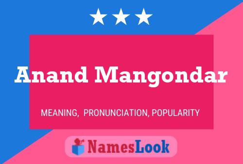 Anand Mangondar 名字海报