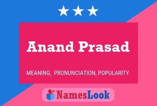 Anand Prasad 名字海报