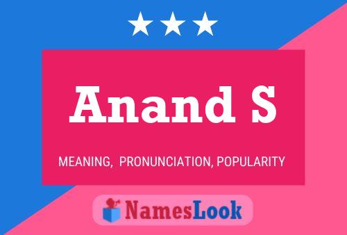 Anand S 名字海报