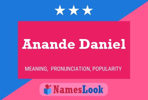 Anande Daniel 名字海报