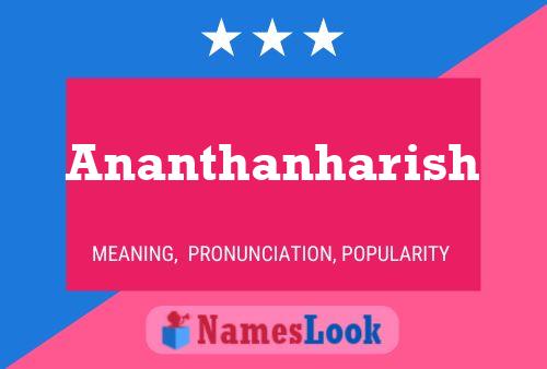 Ananthanharish 名字海报