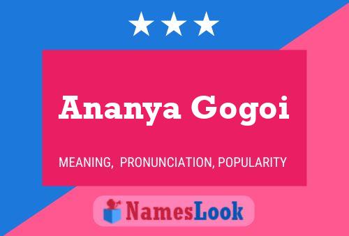 Ananya Gogoi 名字海报