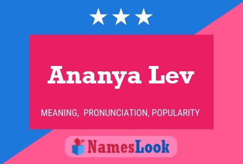 Ananya Lev 名字海报