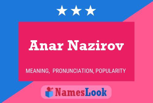 Anar Nazirov 名字海报