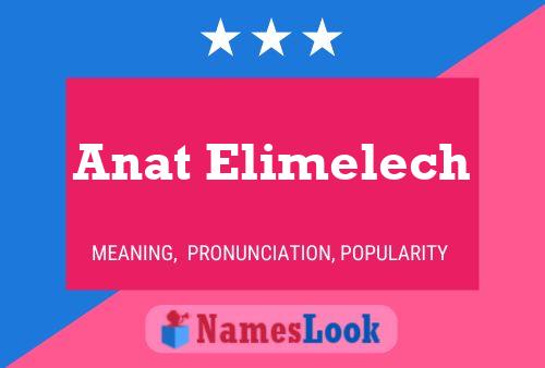 Anat Elimelech 名字海报